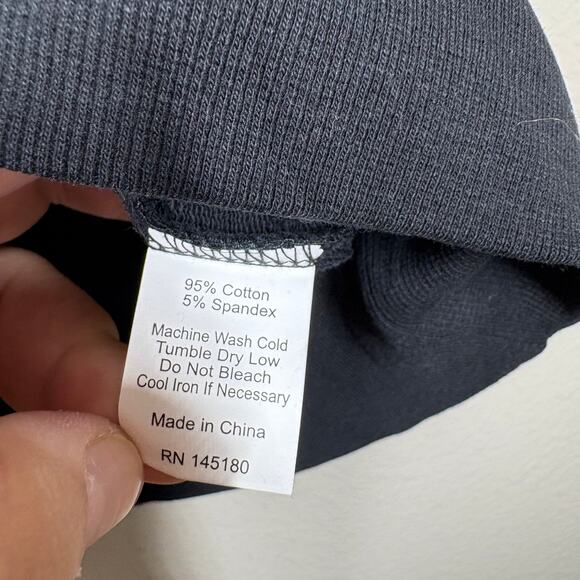 Tanya-B Womens Size Large Knit Tank Top Black Cotton Blend Sleeveless Stretch - Picture 5 of 8